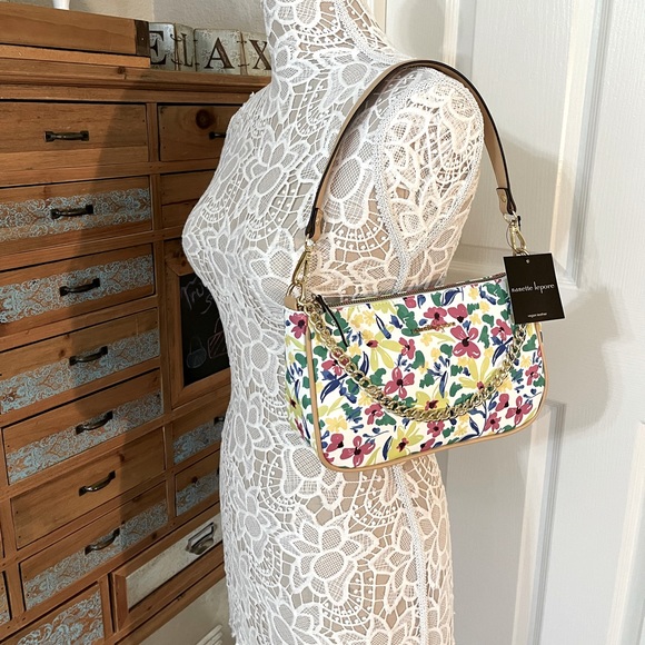Nanette Lepore - Warm Floral Whimsy Shoulder Bag w/Chain- Tatianna Print- NWT - Picture 3 of 10